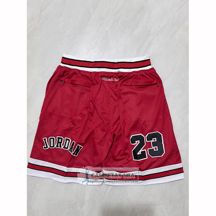 Pantalone Chicago Bulls Mitchell & Ness Just Don 1997-98 Rojo